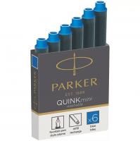 Картриджи чернильные PARKER Cartridge Quink Mini 6 шт синие RE-1950409