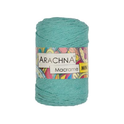 Пряжа ARACHNA Macrame Mini 80% хлопок, 20% полиэстер 1 x 250 г 200 м №19 мятный ARA-MAC-19