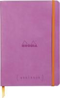 Блокнот RHODIA Goalbook A5 90 г/м2 120 л, в точку, мягк.обл., на резинке, сиреневый RH-117751C