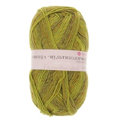 Пряжа Пехорская ПТ "Ровница "Мультиколоровая" 50% шерсть, 50% акрил 1 х 200 г 400 ± 24 м №1018 М