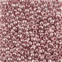 Бисер Чехия круглый 6 10/0 2.3 мм 1 г 18192 (Ф444) т.розовый/металлик 18192-Ф444