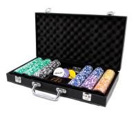 Премиум-набор для покера из 300 фишек с номиналом Фабрика Покера в кожаном кейсе MAGCPPS300L