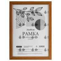 Рамка деревянная (МДФ) OfficeSpace 21 x 30 см №1 небьющееся стекло, мокко RE-FPmdf_67157