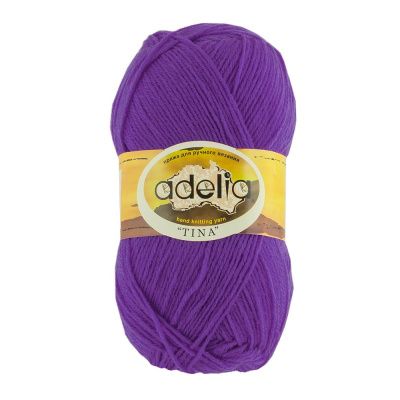 Пряжа ADELIA Tina 100% акрил 1 x 100 г 308 ± 10 м №039 яр.сиреневый ADE-TIN-039 Пряжа ADELIA Tina 100% акрил 1 x 100 г 308 ± 10 м №039 яр.сиреневый ADE-TIN-039