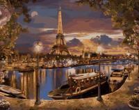 Картина по номерам: Париж. Вечер 40 x 50 см CV-GX8853