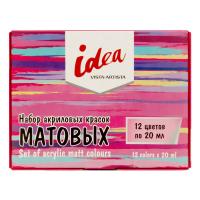 Набор матовых акриловых красок VISTA-ARTISTA Idea 12 цв x 20 мл IMAS-12