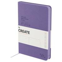 Ежедневник недатированный A5 136л. BG "Create. Purple" кожзам, твердый переплет, фиолетовый, цветной срез RE-DuA5_61248