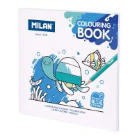 Альбом для раскрашивания MILAN "Голубая Одиссея", 20 иллюстраций, 21×21 см, с перфорацией ML-54218GC02