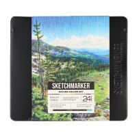 Набор цветных карандашей SKETCHMARKER Природа 24 цв мет.пенал NP-SMCP-NATURE24