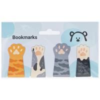 Закладки магнитные для книг, 4шт., MESHU "Cat paw", RE-MS_39395