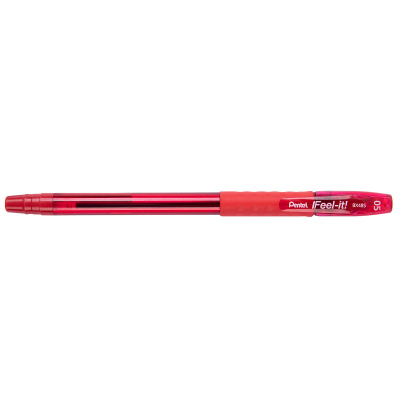 Ручка шариковая PENTEL Feel it! d 0.5 мм 1 шт, цвет чернил: красный BX485-B