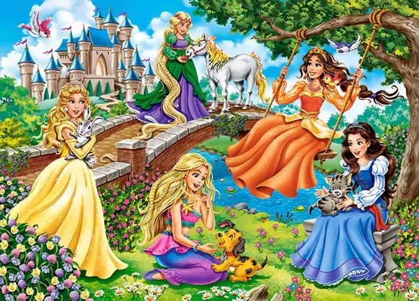 Пазл Castorland 180 Princesses in Garden B-018383