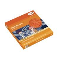 Пластилин ГАММА "Оранжевое солнце" 12 цв (6 классических, 6 с блестками) 168 г со стеком в картонной упаковке RE-130520205