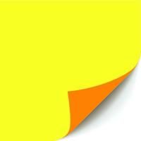 Постер стираемый CLAIREFONTAINE 40 x 60 см 550 г/м2 1 шт, флуоресцентный желтый/оранжевый RH-93810C
