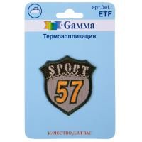 Термоаппликация GAMMA №04 1 шт Sport57 4.5 х 4.5 см ETF-02-427