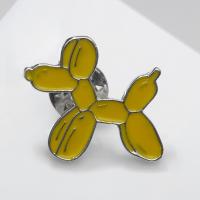 Значок "Воздушный шар" собачка, цвет жёлтый в серебре SIM-7709449