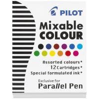Картриджи с тушью PILOT "Parallel Pen" 12 цв 12 шт RE-IC-P3-AST