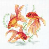 Набор для вышивания PANNA Золотые рыбки 24 х 22.5 см R-7141