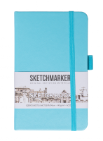 Блокнот для зарисовок SKETCHMARKER 140 г/м2 9 x 14 см 80 л, твердая обложка, Небесно-голубой MP23142971SM