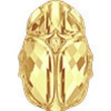 Бусины стеклянные "Сваровски" 5728 Crystal AB 12 мм 1 шт кристалл золотистый металлик (001 METSH)