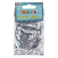 Блестки декоративные DECOLA размер 1 мм, 20 г, серебро NP-W041-202-1