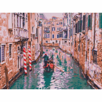 Картина по номерам на картоне ТРИ СОВЫ "По каналам Венеции" 30 x 40 см с акриловыми красками и кистями RE-КК_44041