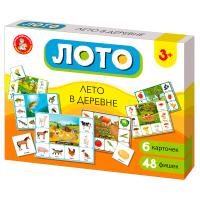 Настольная игра: Десятое королевство Лото "Лето в деревне" (большое), картонная коробка RE-5521