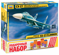 Сборная модель: Самолет Су-27, подарочный набор, З-7206ПН