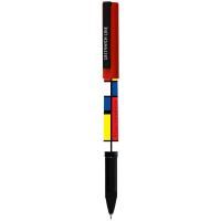 Ручка шариковая Greenwich Line "Mondrian" синяя, 0,7мм, игольчатый стержень, грип, софт-тач RE-GL_24555/Pbl_32654