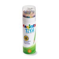 Карандаши цветные пластиковые Carioca "Tita" 36 цв заточенные 43342