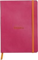Блокнот RHODIARAMA Softcover A5 90 г/м2 80 л, в линию, на резинке, малиновый RH-117412C