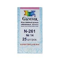 Иглы GAMMA гобеленовые №14, 25 шт, острые, в конверте N-261