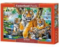 Пазл Castorland 1000 TIGERS BY THE STREAM C-104413
