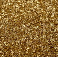 Песок кварцевый декоративный 250 г фр. 0.5-1 мм "Золотистый металлик" 5080261