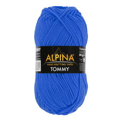 Пряжа ALPINA Tommy 100% микнес 1 х 50 г 130 ± 10 м №027 голубой ALP-TOM-027