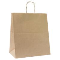 Пакет бумажный "Крафт" с кручеными ручками 32 x 20 x 37 см 70 г/м2 RE-108-084