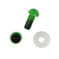 Глазки пластиковые с фиксатором 5 мм 2 шт зеленый AI7722409-2