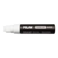 Маркер меловой MILAN Fluoglass 15 мм, водная основа, перо скошенное, белый ML-591211006