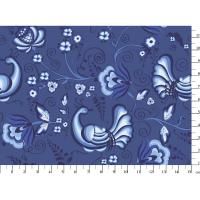 Ткань для пэчворка PEPPY ЛАЗУРНОЕ ЧУДО 50 x 55 см 110 г/м2 100% хлопок ЛЧ-09 синий