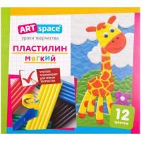 Пластилин ArtSpace 12 цв со стеком, картон RE-PL12_16713