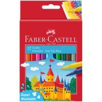 Фломастеры Faber-Castell "Замок" 12 цв смываемые RE-554201