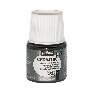 Краска по керамике и металлу PEBEO Ceramic 45 мл 025-013 металлик