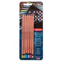 Набор цветных карандашей DERWENT Metallic яркие цвета 6 цв в блистере MP2305601