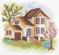 Набор для вышивания KLART "Дом на Вишневой улице" 16 x 15 см 8-254