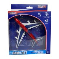 Игрушка инерционная KiddieDrive Пассажирский самолет,  металл, 17 см UT-91018