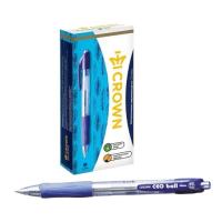 Ручка шариковая автоматическая Crown "CEO Ball" синяя, 0.7 мм, грип RE-АВ-2000R
