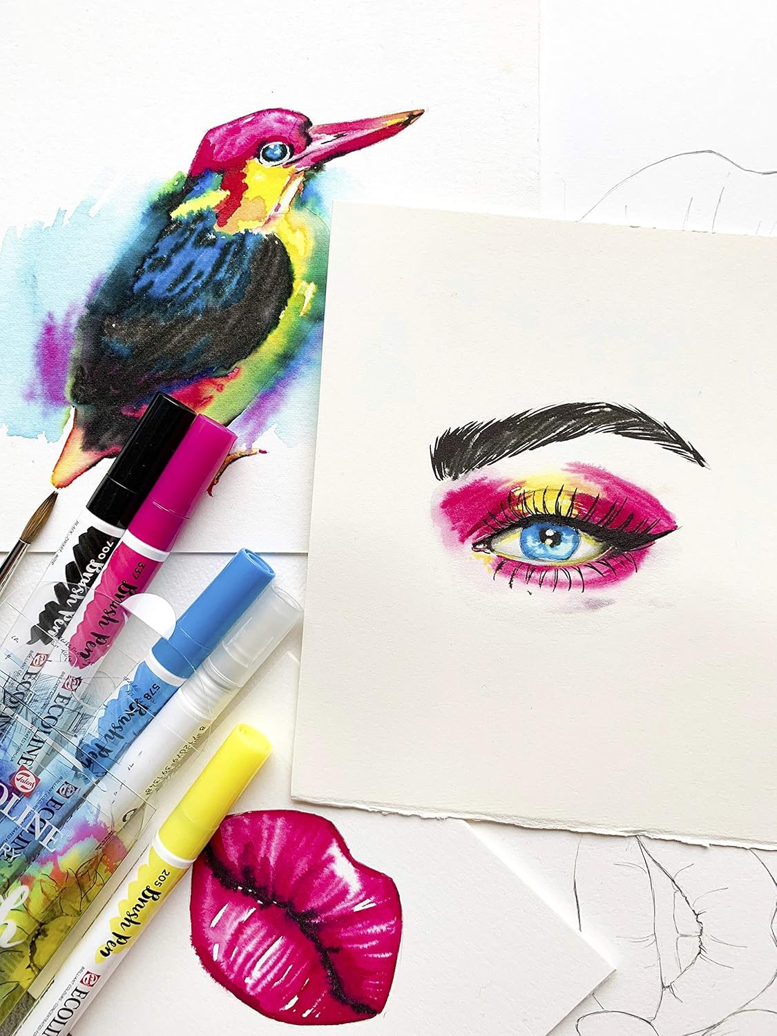 Акварельные маркеры Ecoline