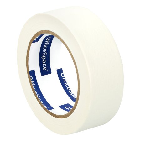 Клейкая лента малярная OfficeSpace 38 мм x 50 м, ШК RE-КЛм_55381 Клейкая лента малярная OfficeSpace 38 мм x 50 м, ШК RE-КЛм_55381