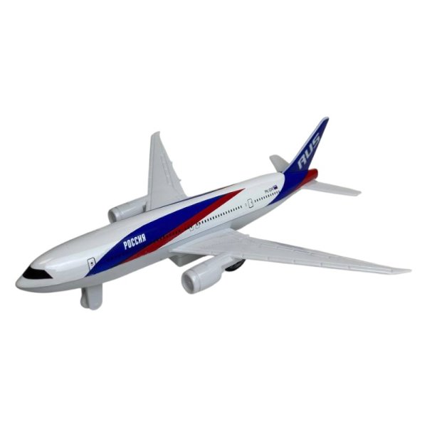 Игрушка инерционная KiddieDrive Пассажирский самолет,  металл, 18,5 см UT-91015