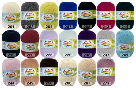 Пряжа ALPINA White Rabbit 55% пух кролика, 45% нейлон 1 x 50 г 300 ± 15 м